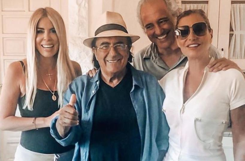 Simona Ventura fa tappa in Puglia e visita Al Bano e Loredana a Cellino
