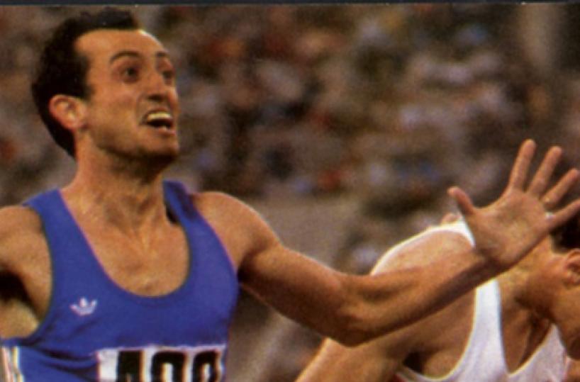 Un francobollo per l'oro olimpico di Mennea