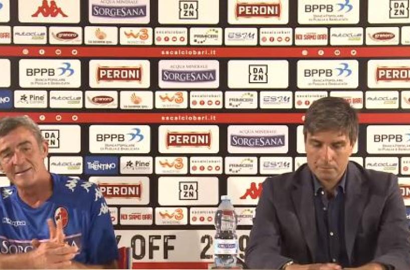 Bari, presentato il nuovo tecnico Auteri: «Si vince uniti»