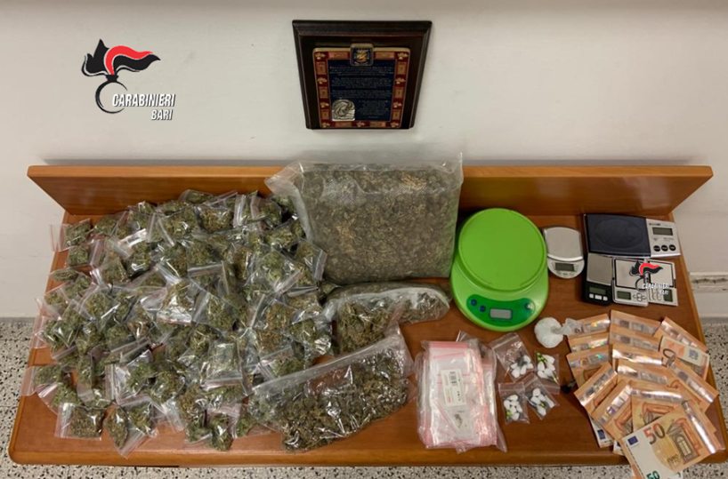Barletta, il box era un laboratorio della droga: arrestato proprietario 22enne