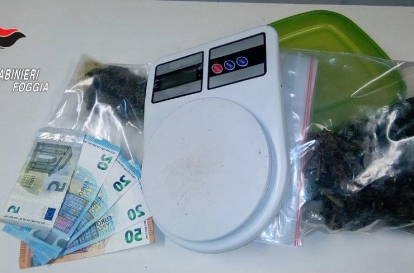 Spaccio di droga nel Foggiano, un arresto e de denunce