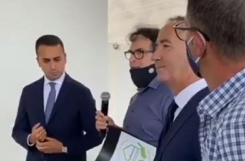 Di Maio ad Andria: «Grazie alla Puglia. Referendum, qi il 75% ha votato Sì»