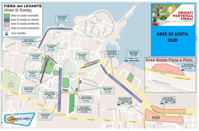 Bari, Fiera del Levante: ecco il piano mobilit&agrave;, trasporto pubblico e parcheggi per la Campionaria