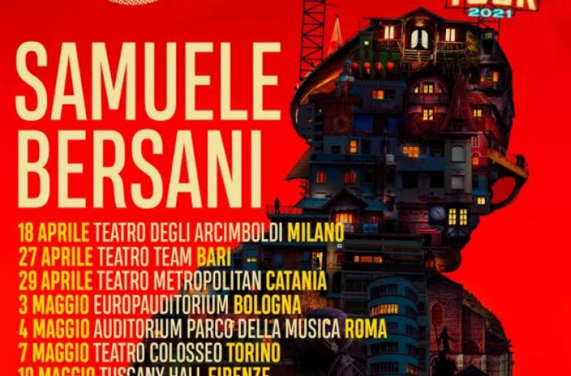 Samuele Bersani torna con un nuovo disco: il 27 aprile 2021 in concerto a Bari