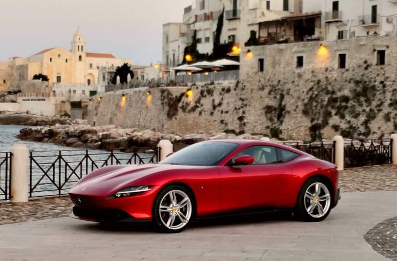 Il Gargano ospita lo spot di «Roma», nuovo modello di Ferrari