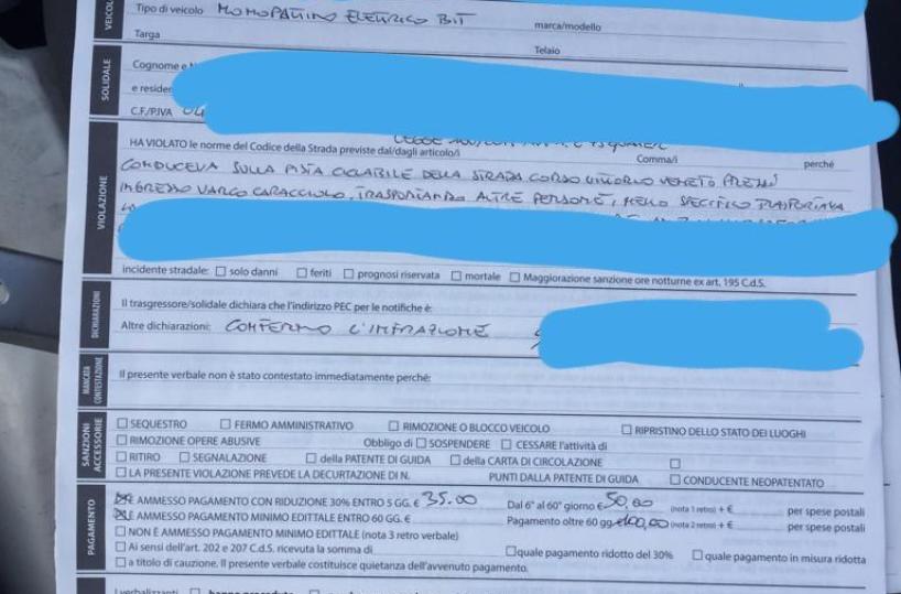 Bari, in due sul monopattino beccati dalla Locale: multati in 5 in zona Fiera