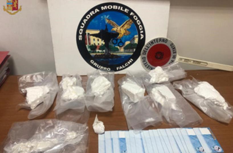 Foggia, maxi sequestro di droga: aveva 9 etti di cocaina, un arresto
