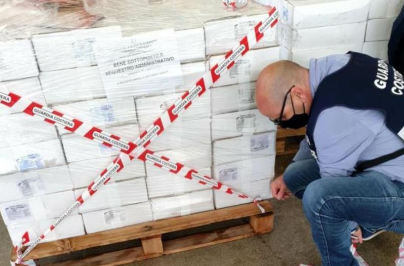 Porto Brindisi, maxisequestro di prodotti ittici surgelati