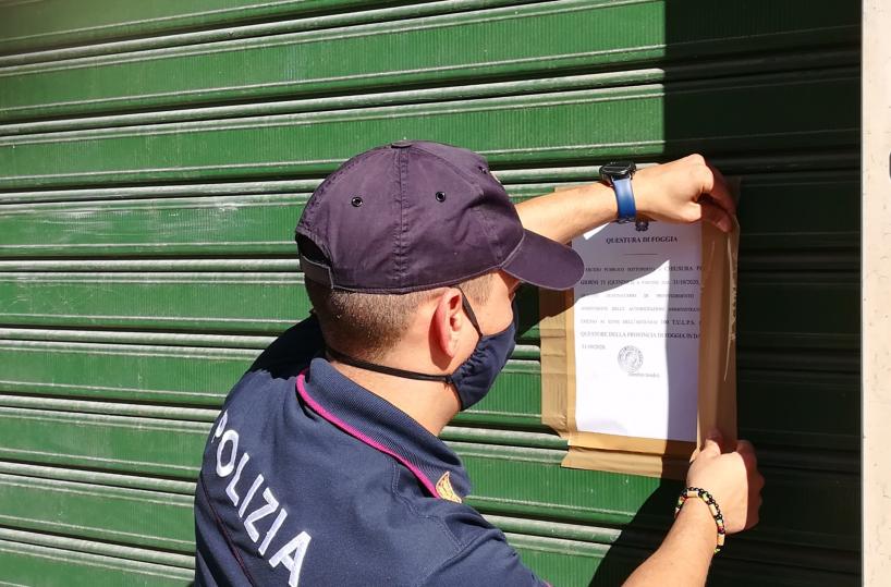 Foggia, non rispettano Dpcm: chiusi due locali