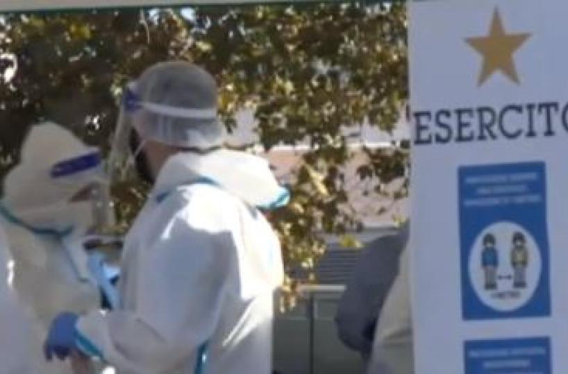 Taurisano, emergenza Covid: attivata postazione «Drive-through» dell'Esercito 