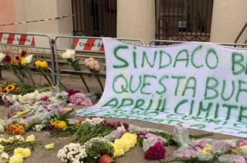 Barletta chiusura cimitero, insulti e minacce al sindaco: solidarietà a Cannito 