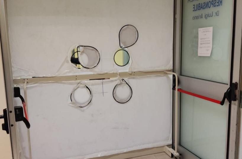 Covid a Lucera, arriva la tenda degli abbracci: così i malati potranno stringere i familiari