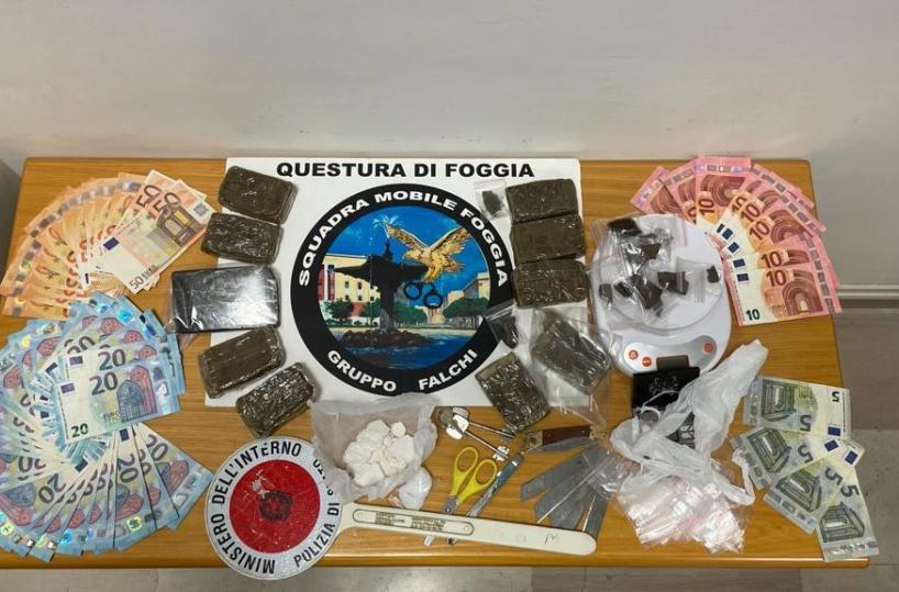 Foggia, l'appartamento in pieno centro era base operativa per lo spaccio: arrestato pluripregiudicato