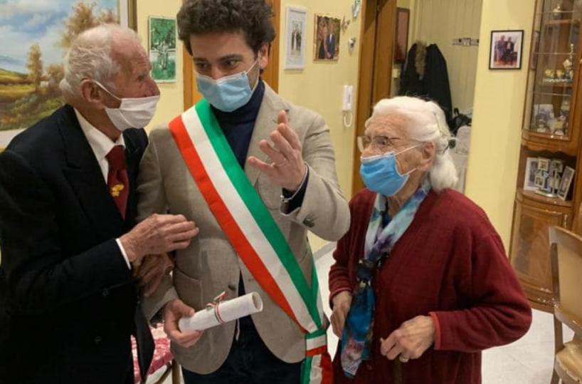 Palo del Colle, dopo 83 anni di matrimonio Marco e Pasqua si amano ancora