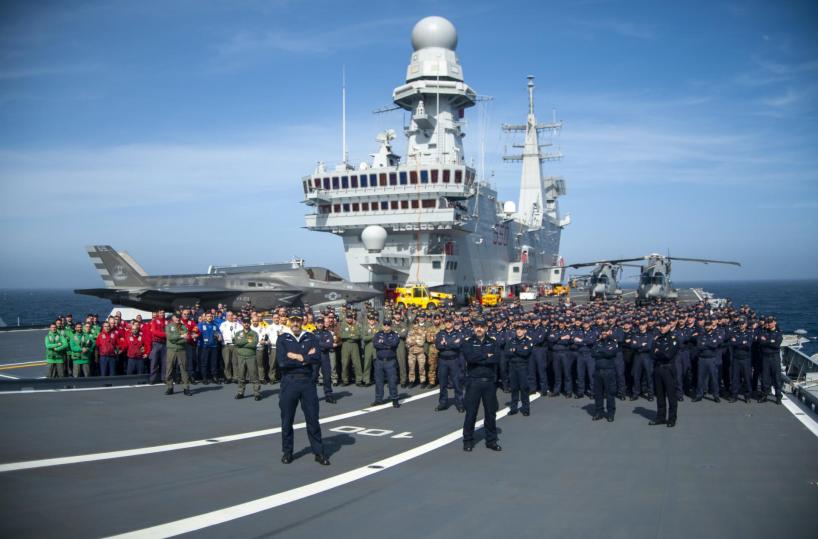 Taranto, la portaerei Cavour conclude prove in mare con gli F35