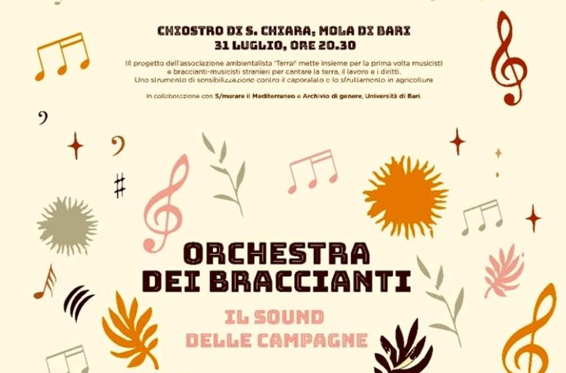Mola di Bari, il sound delle campagne messo in musica dall'Orchestra dei braccianti