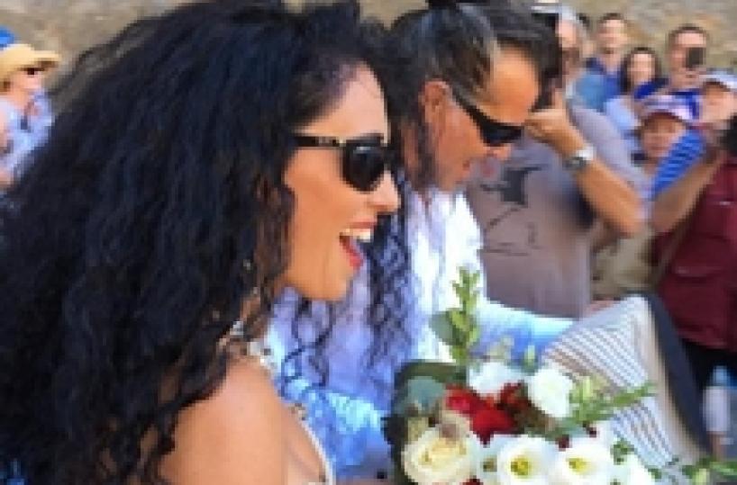 Piero Pelu' e Gianna Fratta sposi