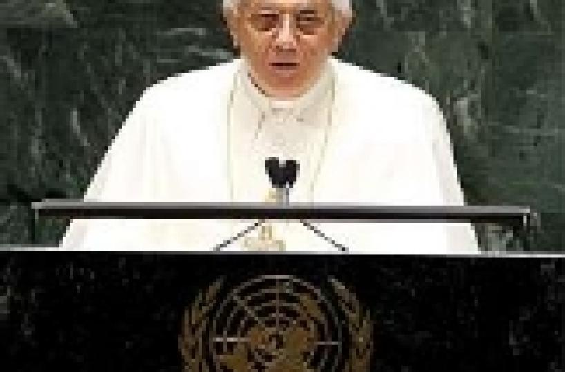 Benedetto XVI all'Onu «Politica per la dignità umana»