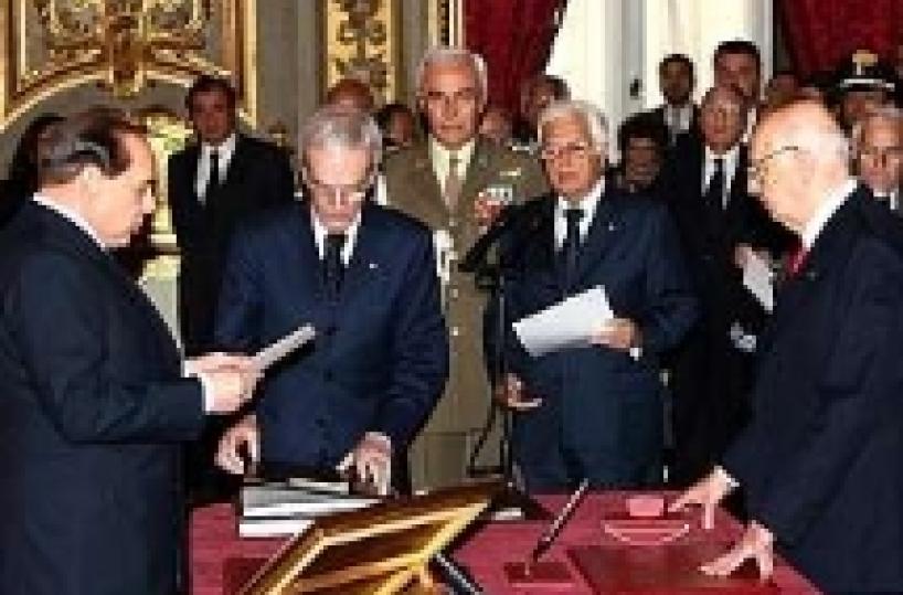 Insediato il "Berlusconi IV"