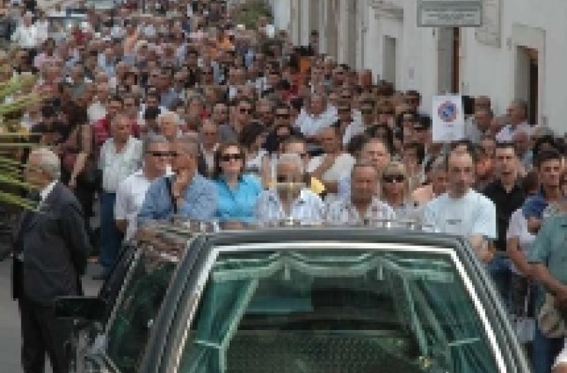 Tragedia della Selva funerali a Monopoli