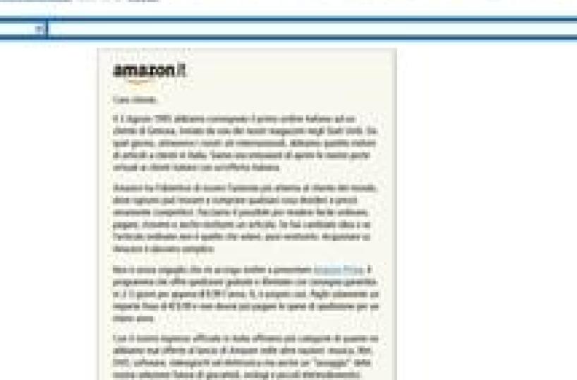 Online giant Amazon lands in Italy