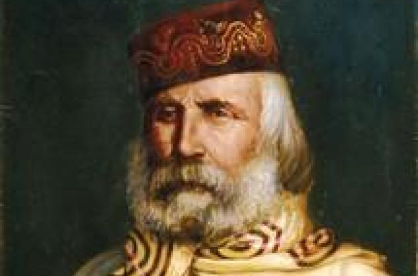 Oro nella statua di Garibaldi