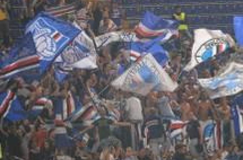 Samp, striscione e cori contro societa'