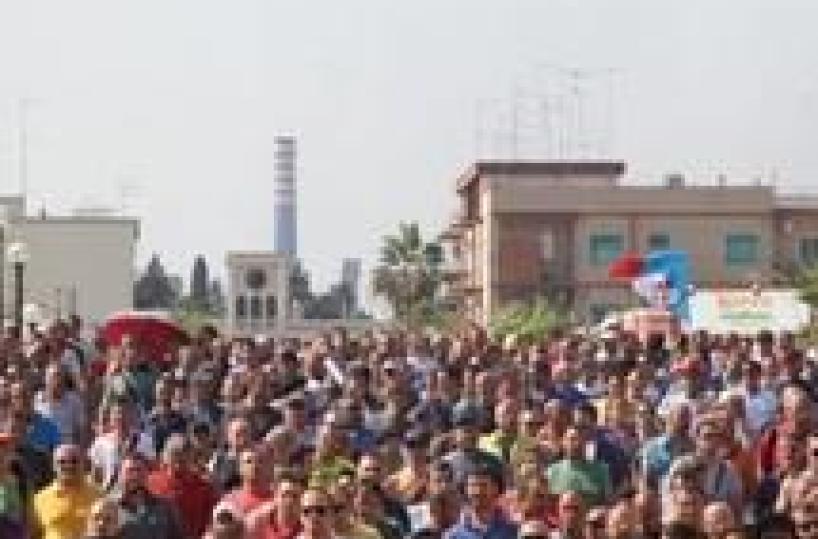 Ilva, corteo a Genovasciopero a Novi Ligure