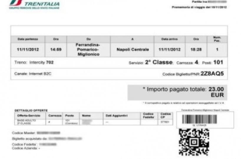 Sul biglietto ha il posto 101 ma in treno ce ne sono 90