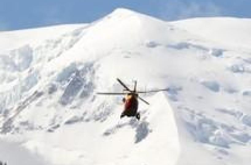 Elicottero Gfd cade in Valle Spluga