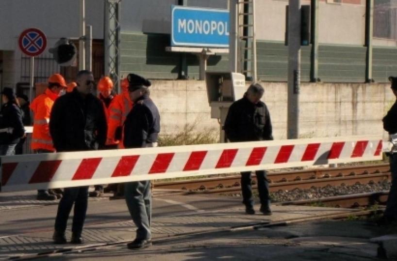 Tragedia a Monopoli, uomo travolto e ucciso da un treno