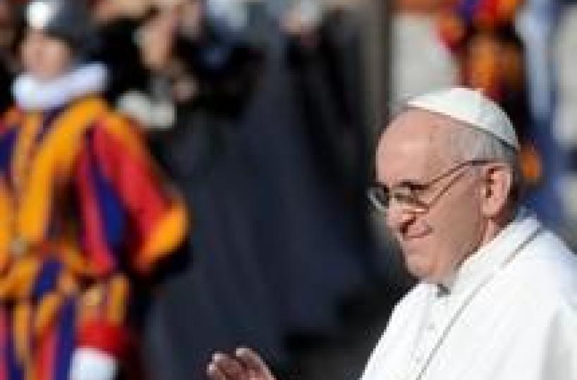 Pope Francis urges protection of material and spiritual poor