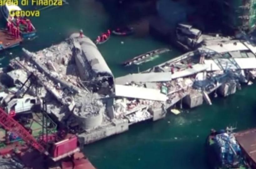 Incidente al porto di Genova Cargo contro il molo: 7 morti Militare pugliese tra le vittime I sette morti e chi si cerca ancora Gli amici del sottufficiale di Bisceglie «Abbiamo sperato fino all'ultimo» «Un boato», racconta ferito tarantino   // 
