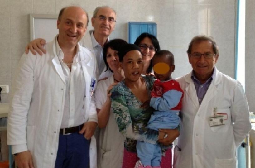 Il piccolo Rashid curato a Bari dalla Tanzania grazie ad un Arcobaleno