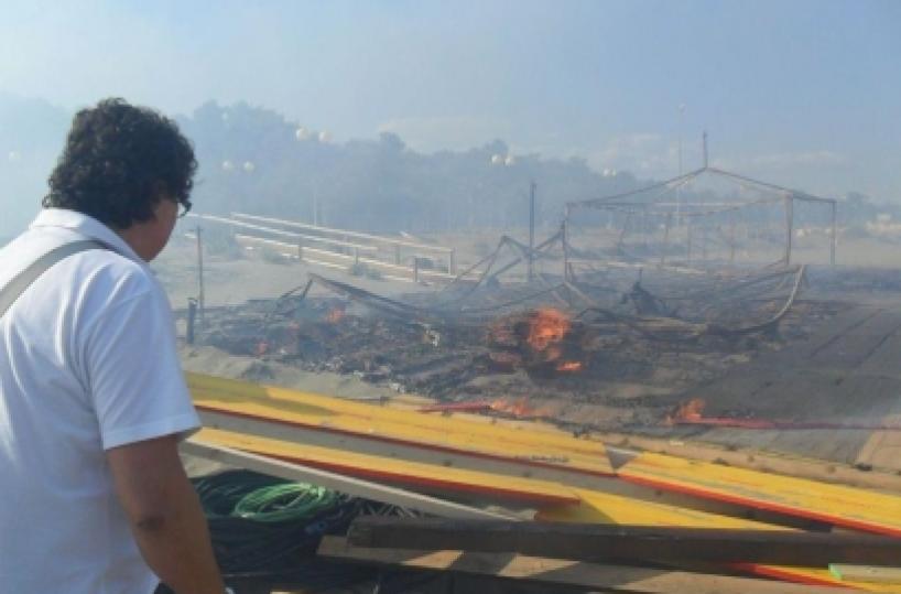 Violento rogo nella pineta di Policoro Lido distrutto