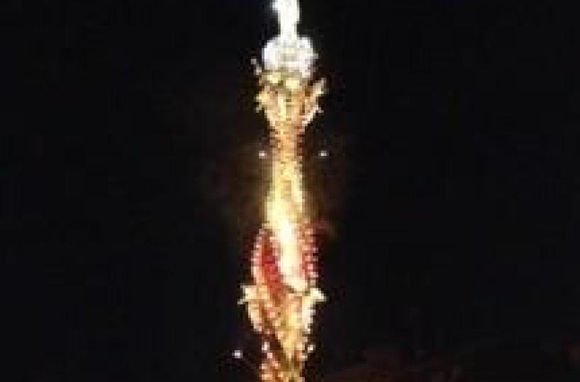 Trasporto Macchina S.Rosa, Papa invitato