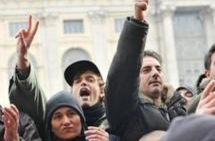 Forconi: Torino, dimostranti in piazza