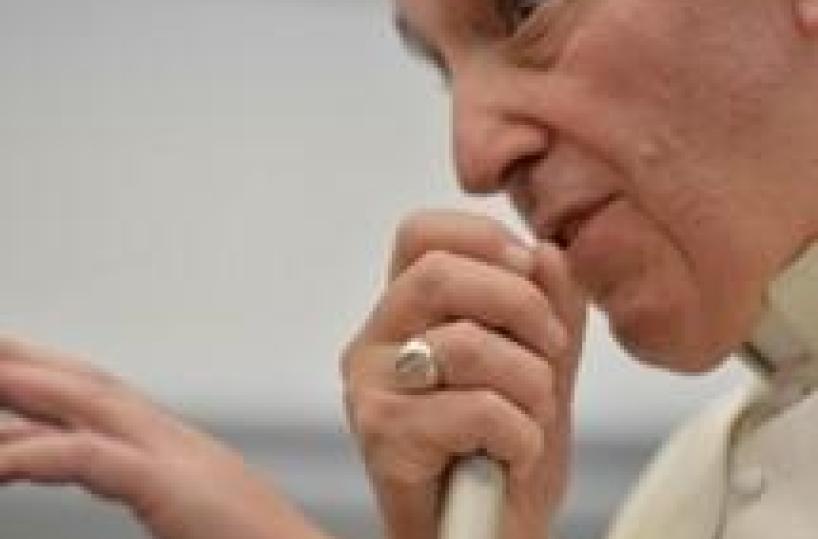 Pope calls mother of young murder victim