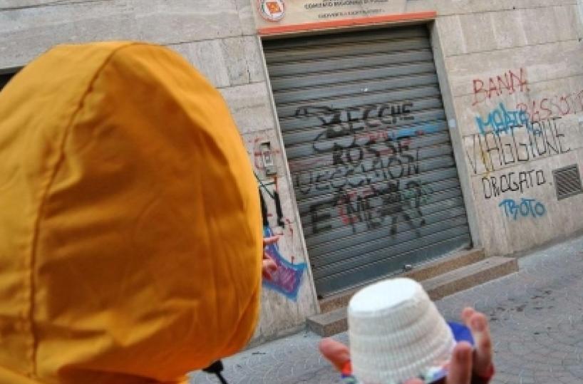 «Golpe ricottaro» contro la sede di Rifondazione