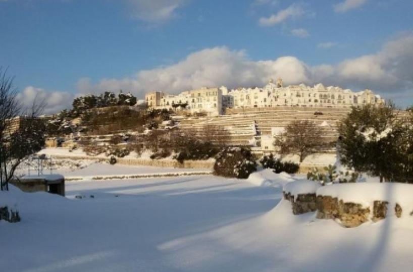 Neve a Locorotondo Sindaco: non se ne vedeva così dal 1987 