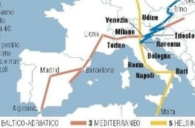 Il Corridoio Baltico-Adriatico fino alla Puglia e a Brindisi 