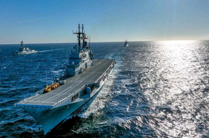 Il «Garibaldi» da Taranto verso il «fronte del Nord»