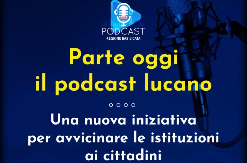 Basilicata: da oggi servizio podcast, di Bardi i primi due