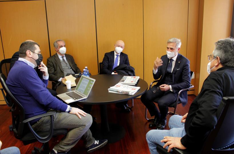 Confindustria Bari-Bat, Fontana incontra la redazione della Gazzetta 