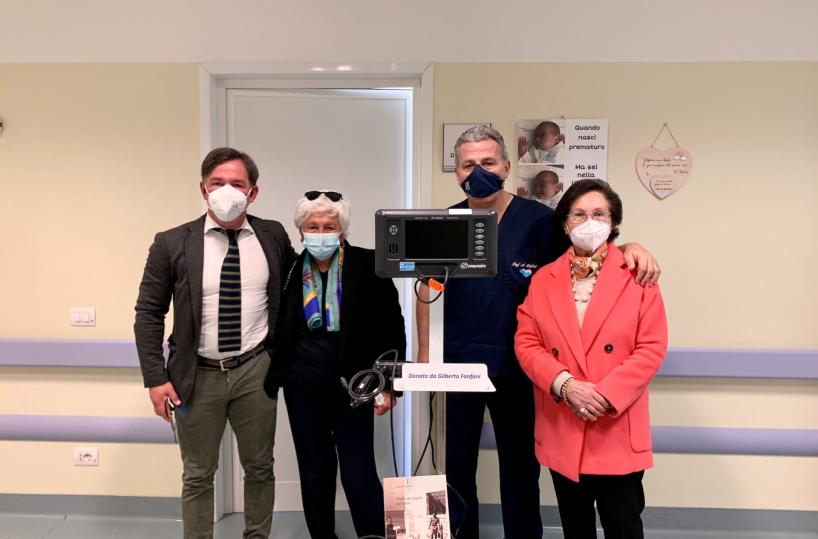 Esami cerebrali sui neonati, donato apparecchio a Policlinico Bari