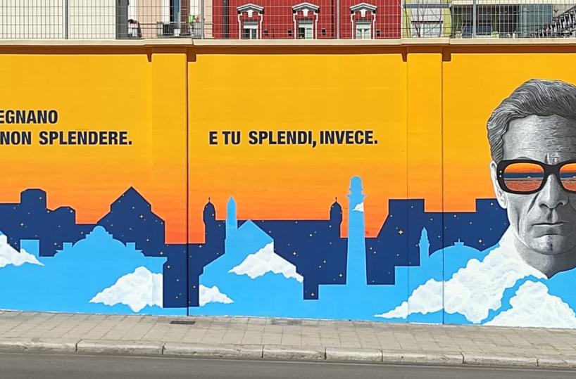 Bari, inaugurato il murale su Pasolini in occasione del centenario della sua nascita