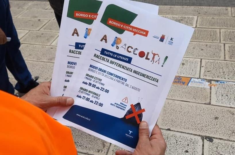 «A Raccolta», a Taranto i percettori del reddito di cittadinanza controlleranno come vengono differenziati i rifiuti