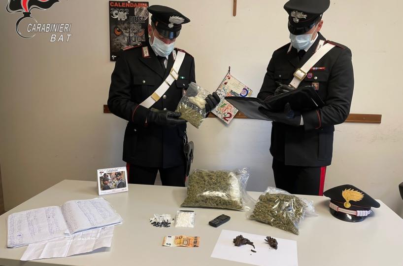 Rafforzati i controlli nella Bat, due arresti per spaccio nella zona ofantina