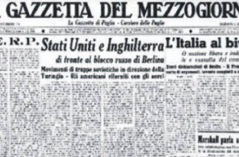 Quella «V» misteriosa sui muri di Bari