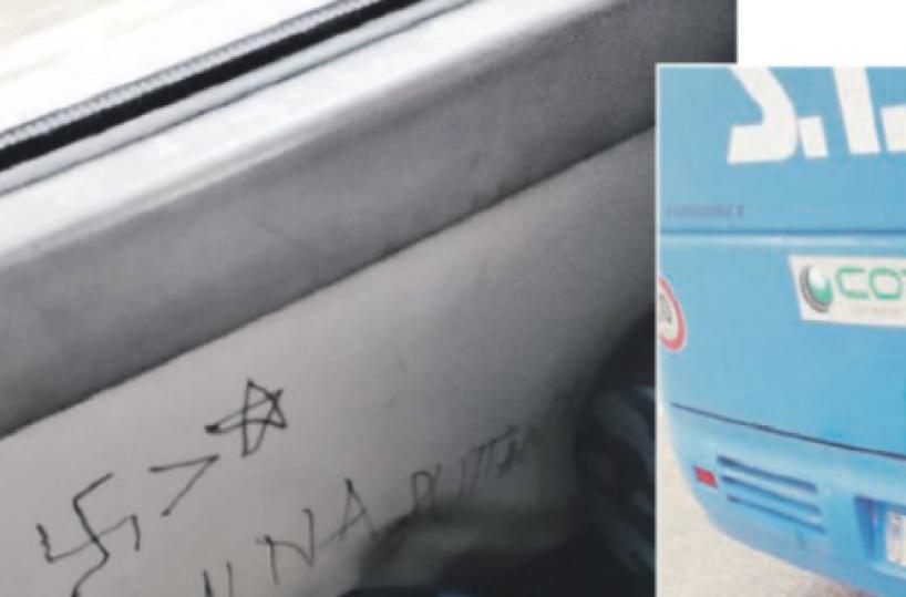 Sulla linea del bus Bisceglie-Trani scritte ignobili su Anna Frank